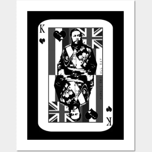 King of Hawai'i Kalakaua (grayscale) by Hawaii Nei All Day Posters and Art